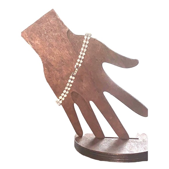 Vintage Signed Kramer Rhinestone Tennis Bracelet EUC - Picture 2 of 10